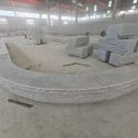 六安 芝麻白异形坐凳，自然面光面弧形加工