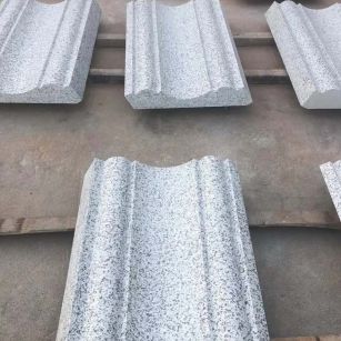 六安 白麻花岗岩光面别墅线条