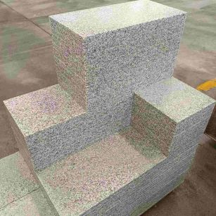 六安 白麻花岗岩荔枝面地铺石