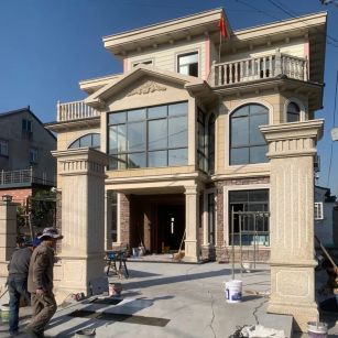 六安 黄金麻花岗岩荔枝面别墅外墙干挂私家专属