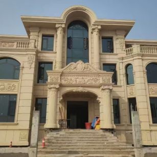 六安 黄金麻花岗岩别墅外墙干挂