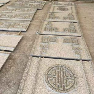 六安 白麻花岗岩外墙立面雕刻板