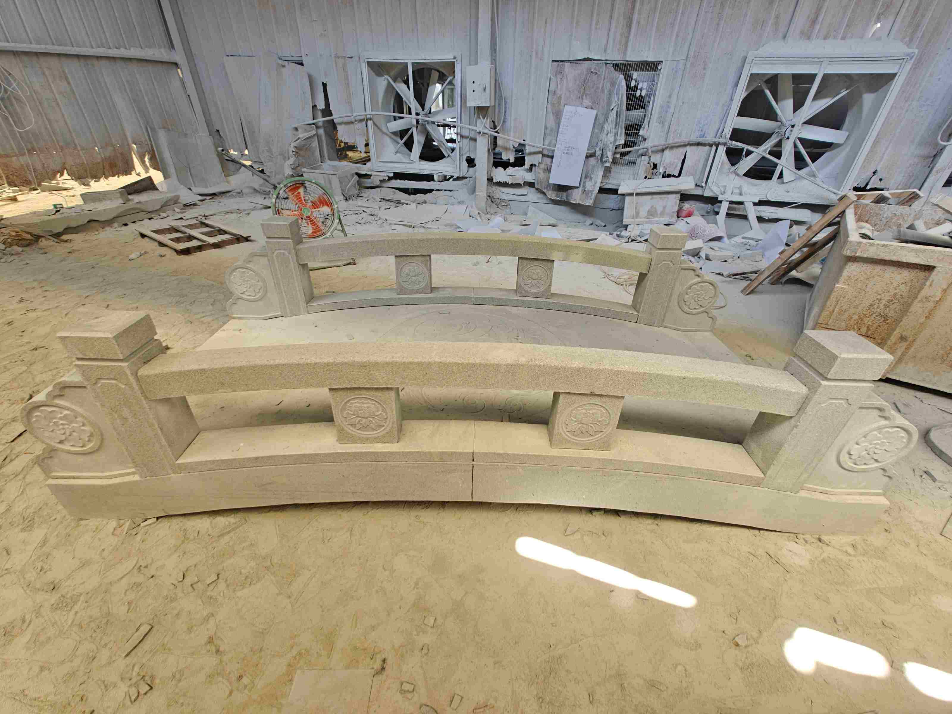 六安 芝麻灰花岗岩异形加工-拱桥，石桥