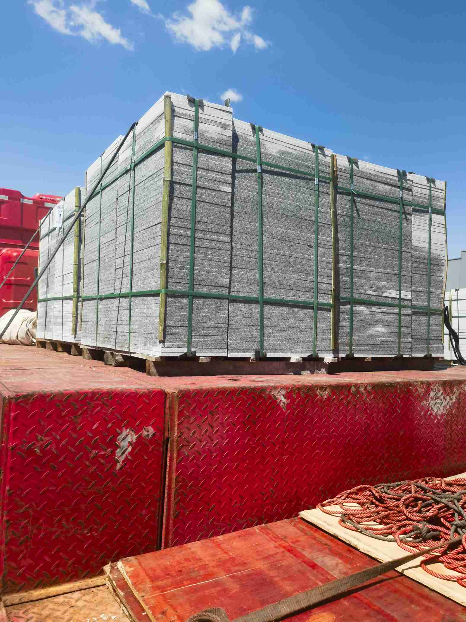 六安 芝麻白火烧规格板地铺石300*600/600*600