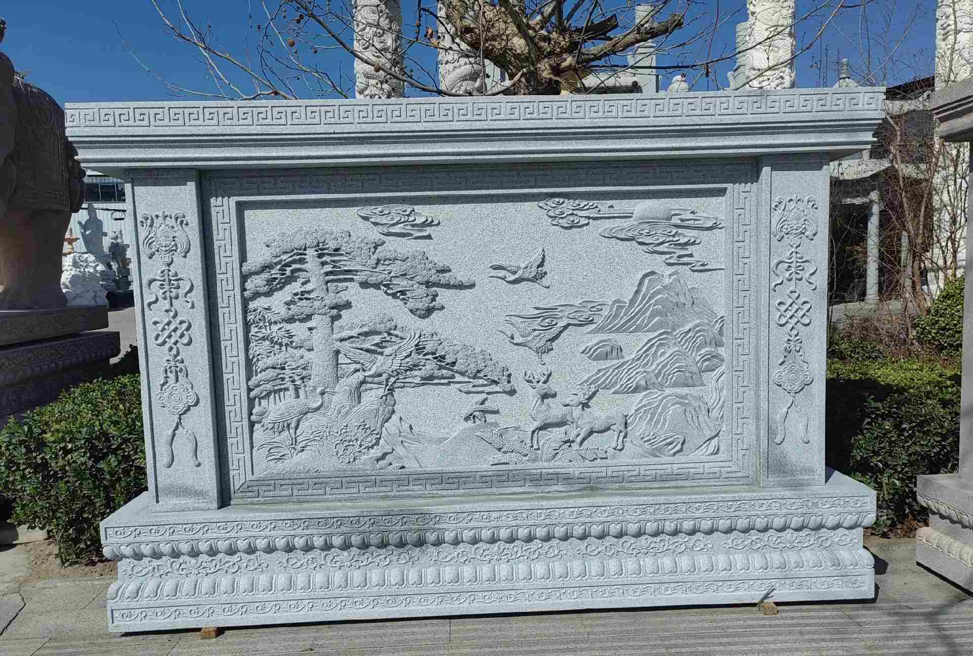 六安 芝麻白大型照壁，屏风，影壁