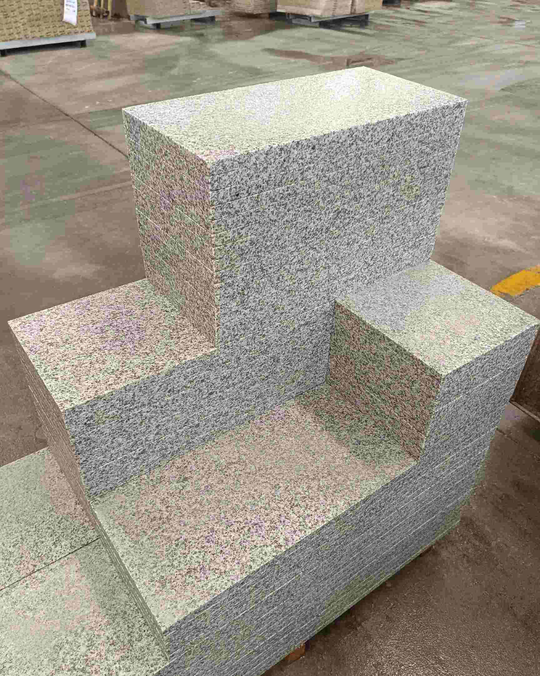 六安 白麻花岗岩荔枝面地铺石